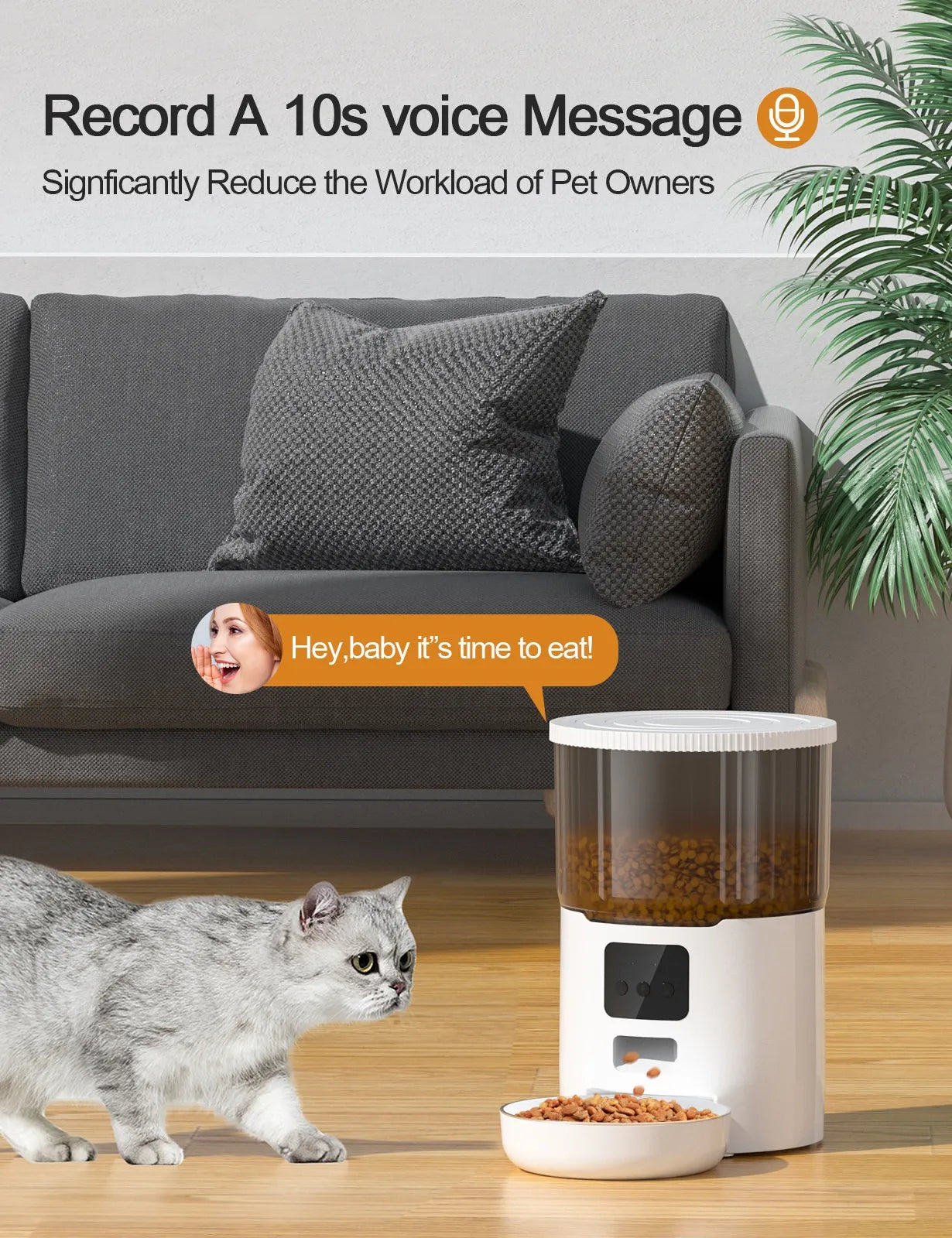 4L Smart Automatic Pet Feeder